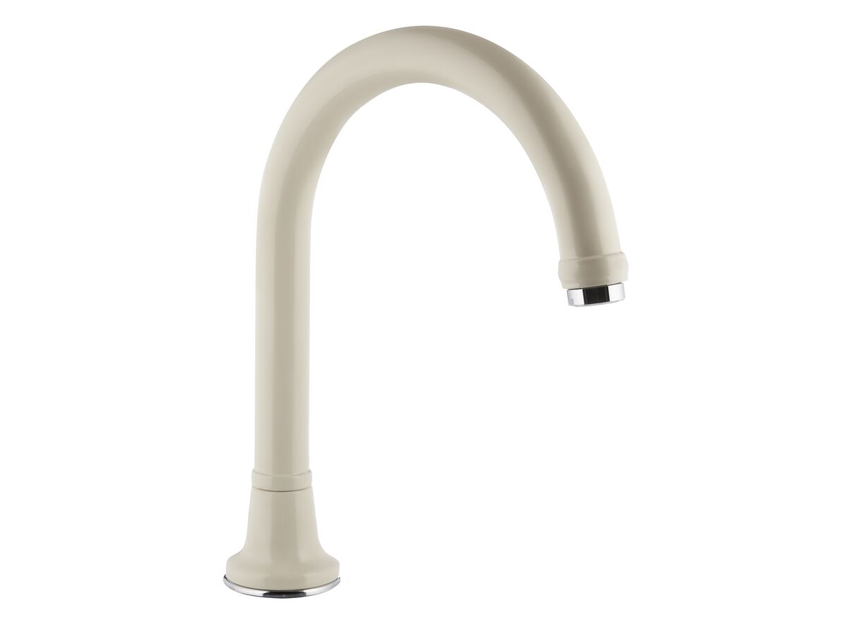 reece Posh Bristol Swivel Hob Outlet Gooseneck 25mm Ivory/Chrome (4 Star)