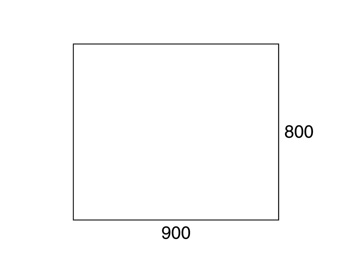 Reece Posh Domaine 900mm X 800mm Polished Edge Mirror