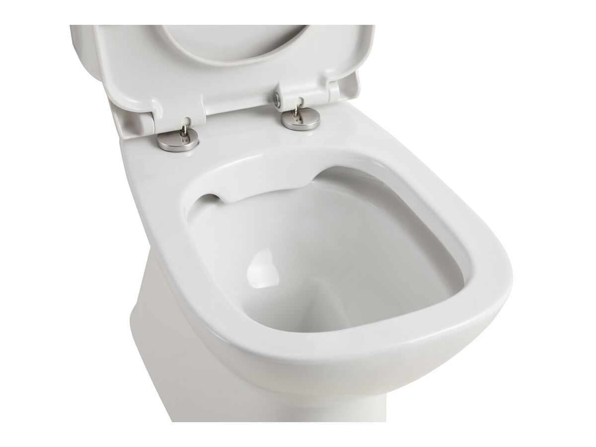 Reece Posh Domaine Rimless Close Coupled Back To Wall Toilet Suite Back Inlet With Soft Close Quick Release Seat (4 Star)