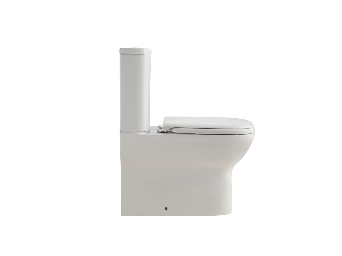 Reece Posh Domaine Rimless Close Coupled Back To Wall Toilet Suite Back Inlet With Soft Close Quick Release Seat (4 Star)
