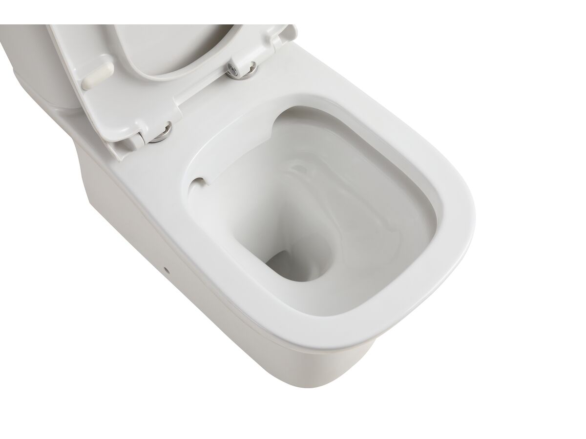 Reece Posh Domaine Rimless Close Coupled Back To Wall Toilet Suite Back Inlet With Soft Close Quick Release Seat (4 Star)
