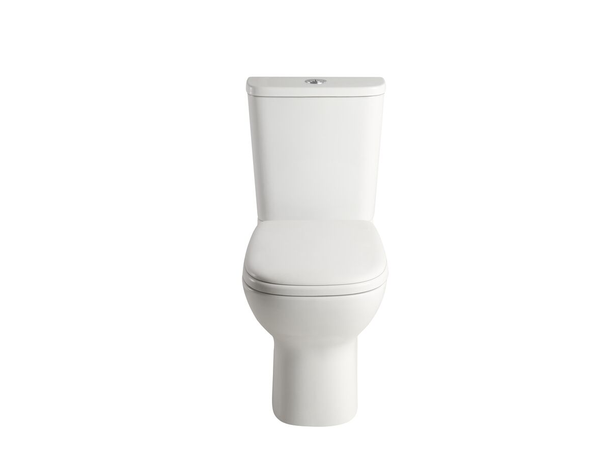 Reece Posh Domaine Rimless Close Coupled Back To Wall Toilet Suite Bottom Inlet With Soft Close Quick Release Seat (4 Star)
