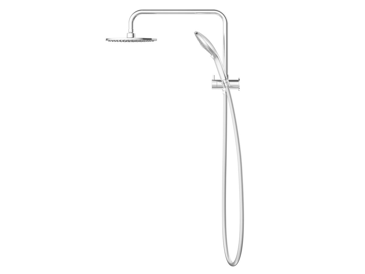 Reece Posh Domaine Short Twin Shower With Water Inlet Wall Bracket Chrome (3 Star)