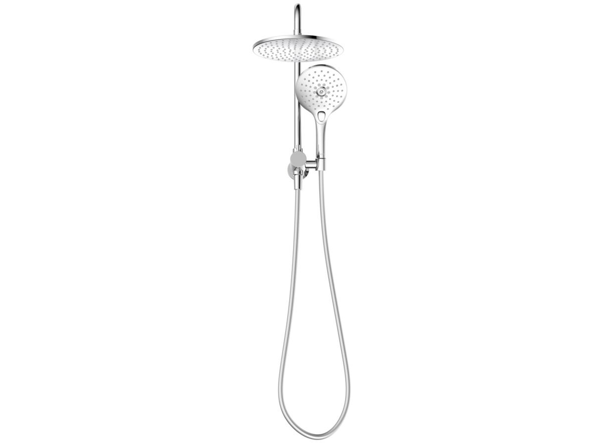 Reece Posh Domaine Short Twin Shower With Water Inlet Wall Bracket Chrome (3 Star)