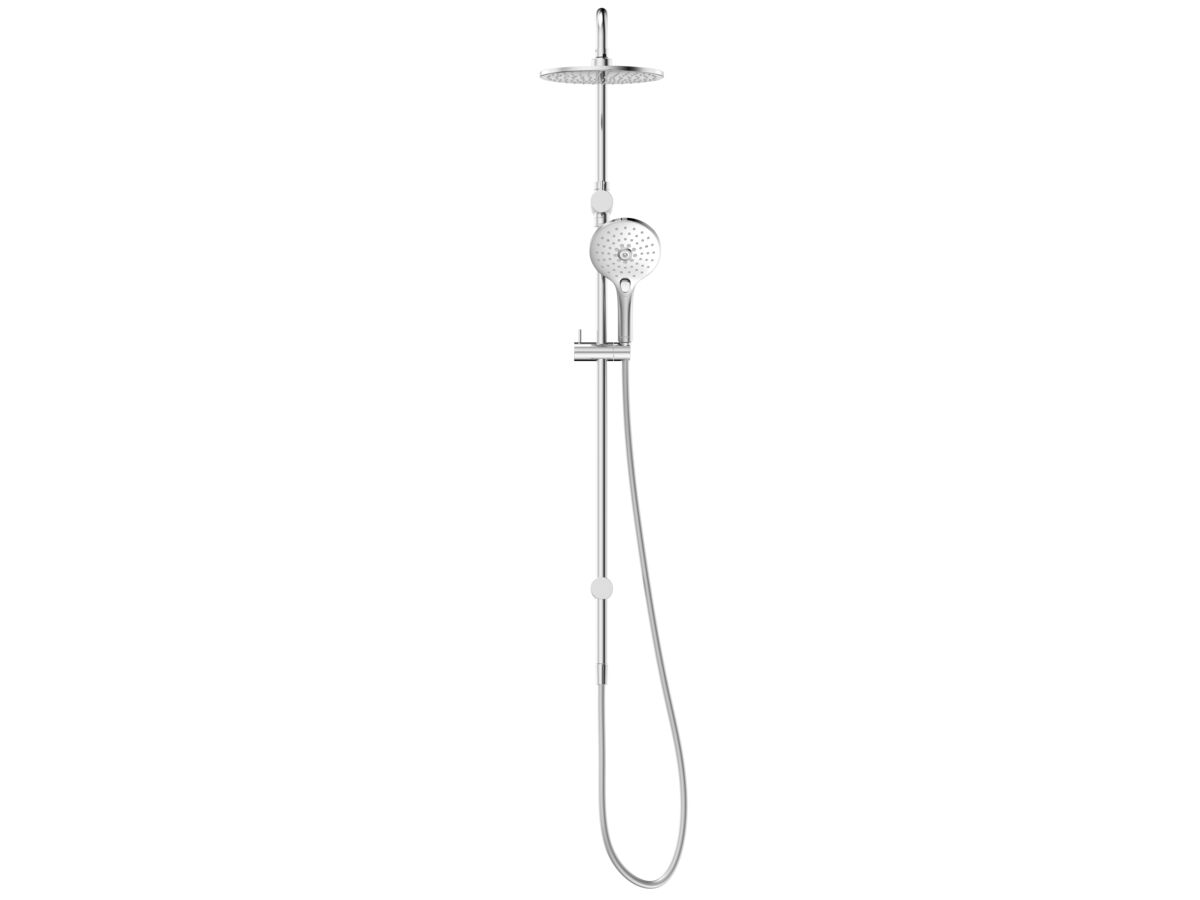 Reece Posh Domaine Twin Rail Shower With Top Rail Water Inlet Chrome (3 Star)