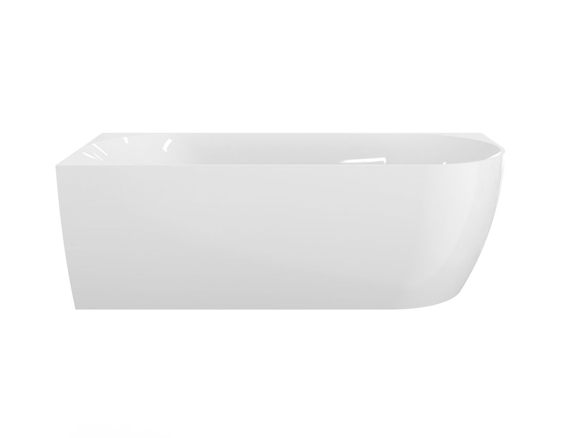 Reece Posh Solus Back To Corner Freestanding Bath 1700mm Left Corner White