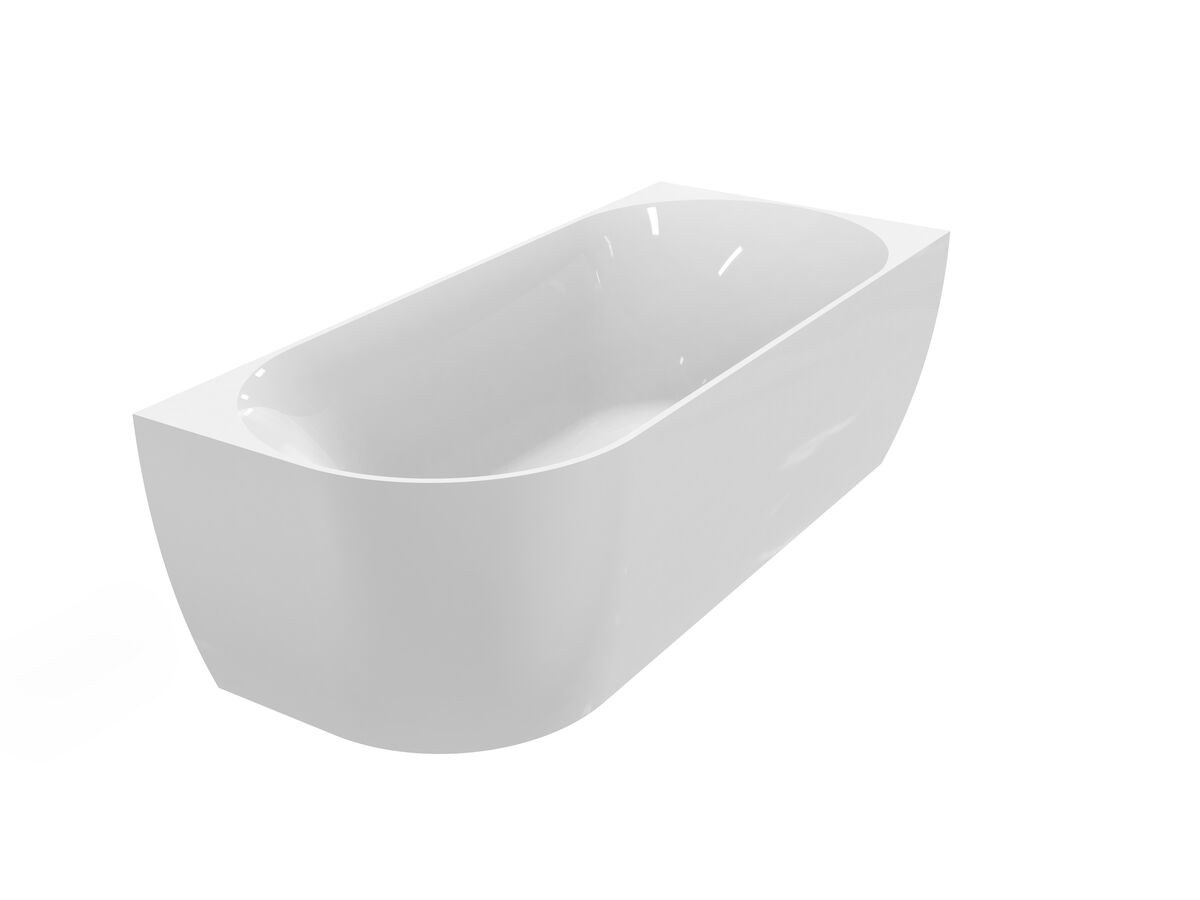 Reece Posh Solus Back To Corner Freestanding Bath 1700mm Right Corner White