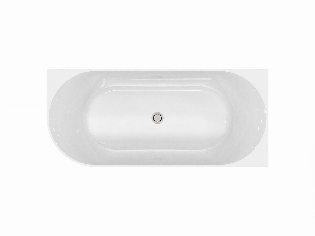 Reece Posh Solus Back To Corner Freestanding Bath 1700mm Right Corner White