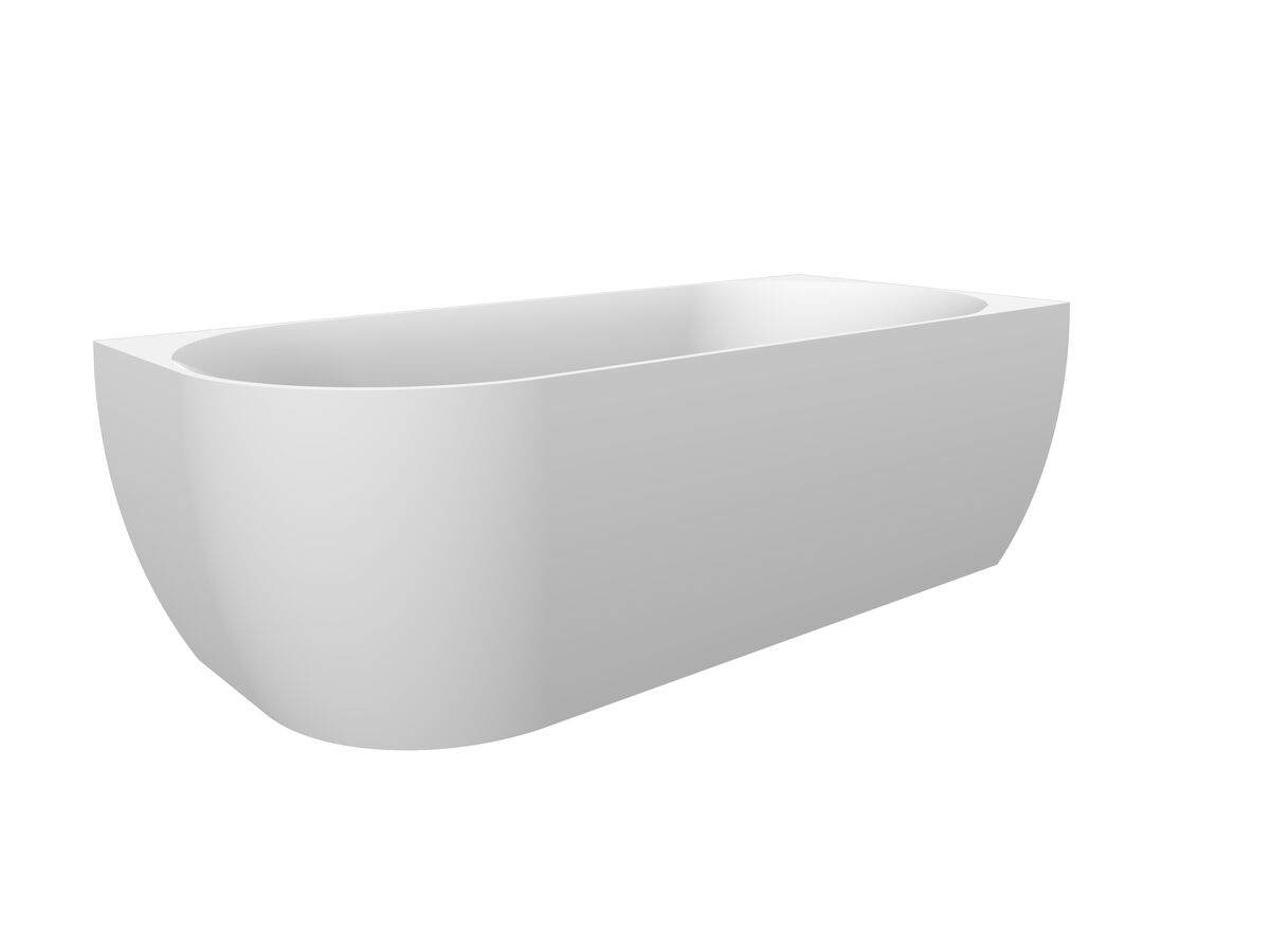 reece Posh Solus Back To Corner Freestanding Bath 1700mm Right Corner White