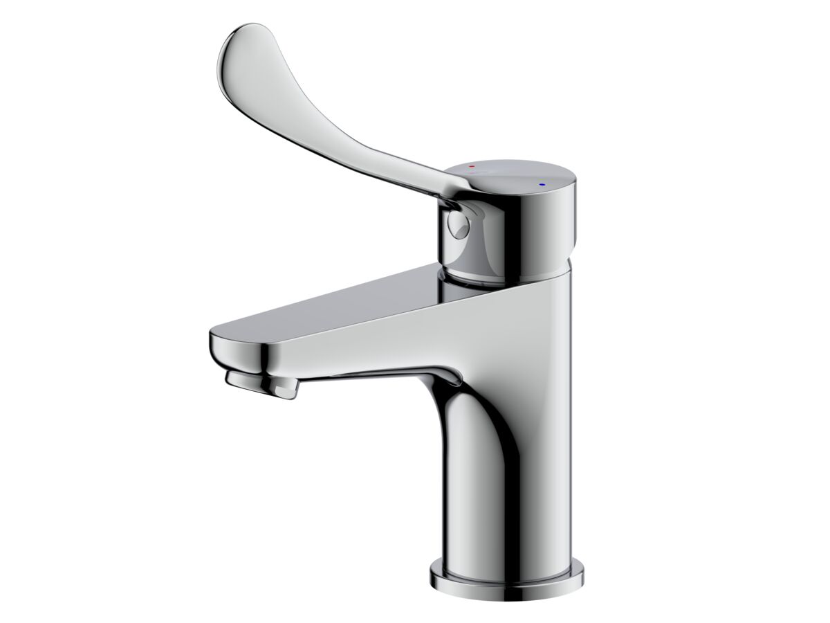 reece Posh Solus Basin Mixer with Extended Lever Chrome (5 Star) Lead Free