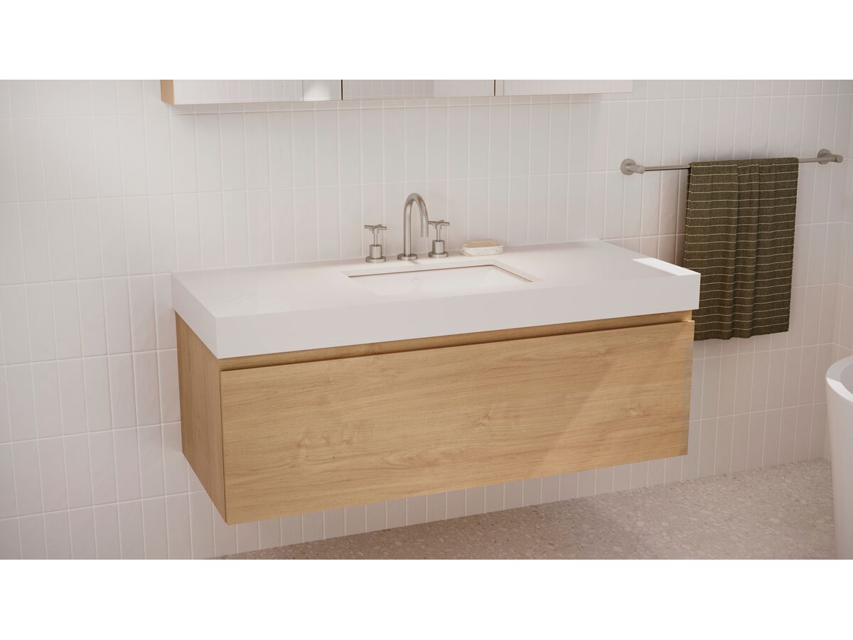 Reece Posh Solus Basin Set Fixed Outlet Brushed Nickel (5 Star) Lead Free