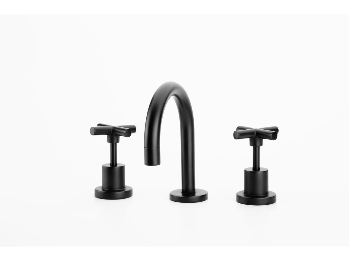 reece Posh Solus Basin Set Fixed Outlet Matte Black (5 Star) Lead Free