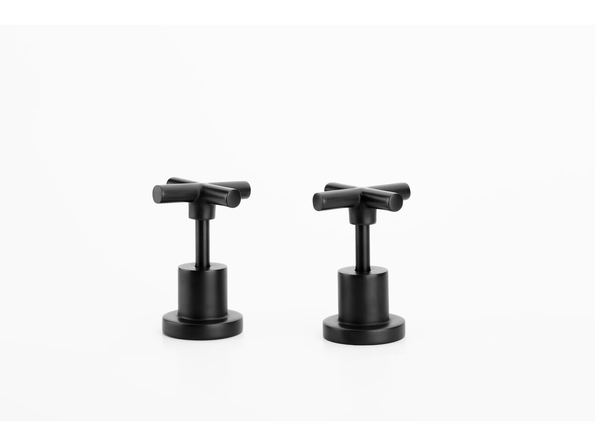 reece Posh Solus Basin Top Assemblies Matte Black (Pair)