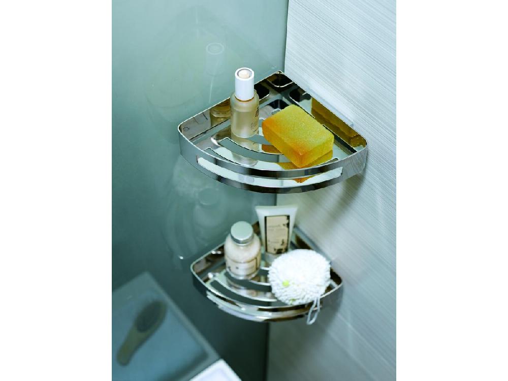 Reece Posh Solus Corner Shower Basket 170 X 170 X 40mm Chrome