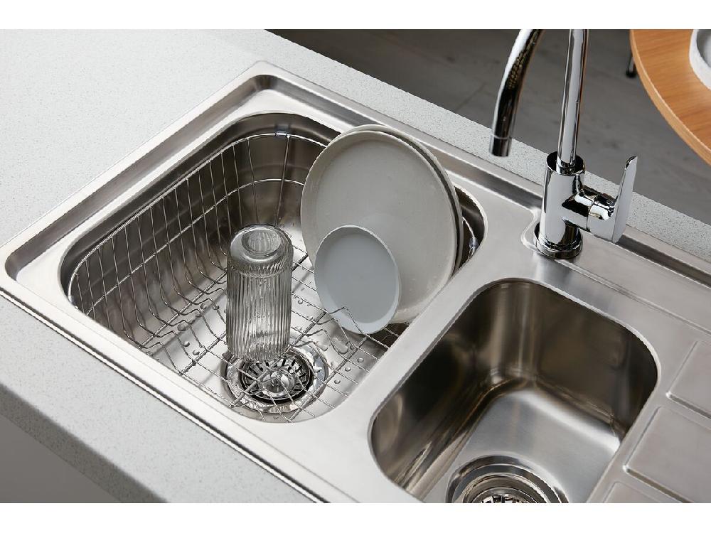 Reece Posh Solus MK3 1 3/4 Bowl Inset Sink 1 Taphole Left Hand Bowl Stainless Steel