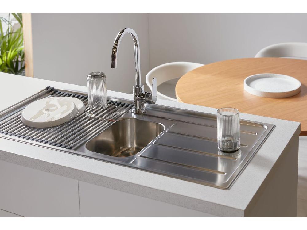 Reece Posh Solus MK3 1 3/4 Bowl Inset Sink 1 Taphole Left Hand Bowl Stainless Steel