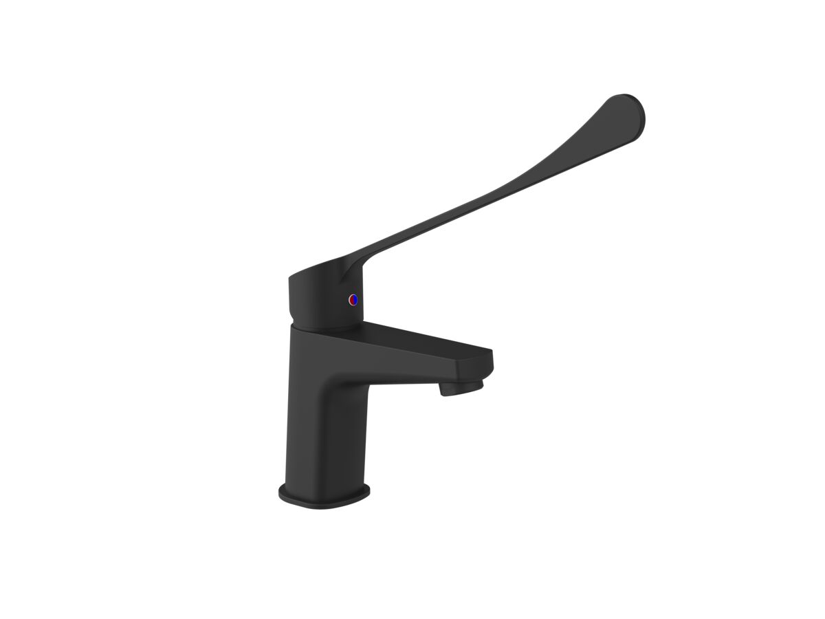 reece Posh Solus MK3 Basin Mixer Tap with Extended Lever 270mm Matte Black (4 Star)