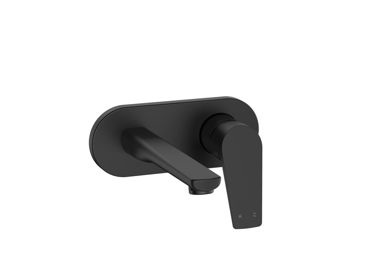 reece Posh Solus MK3 Wall Basin Mixer Set Matte Black (4 Star)