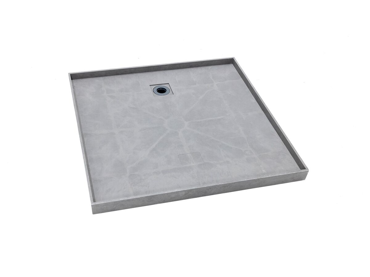 reece Posh Solus Tile Over Shower Tray with Rear Waste Base Only 900mm x 900mm