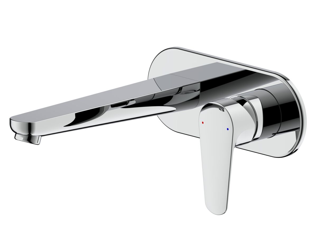 reece Posh Solus Wall Basin / Bath Mixer Tap Set Chrome (5 Star) Lead Free