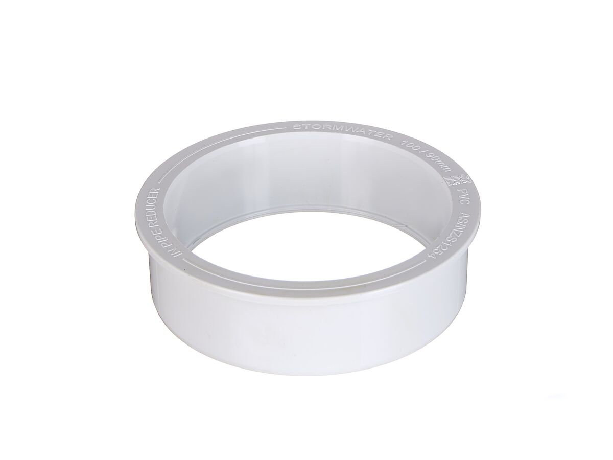 reece PVC Stormwater Pipe Reducer 100mm x 90mm Pipe to Pipe