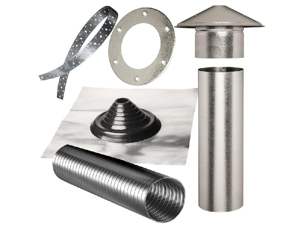 reece Abey Rangehood Flue Kit 125mm Steel Roof Kit