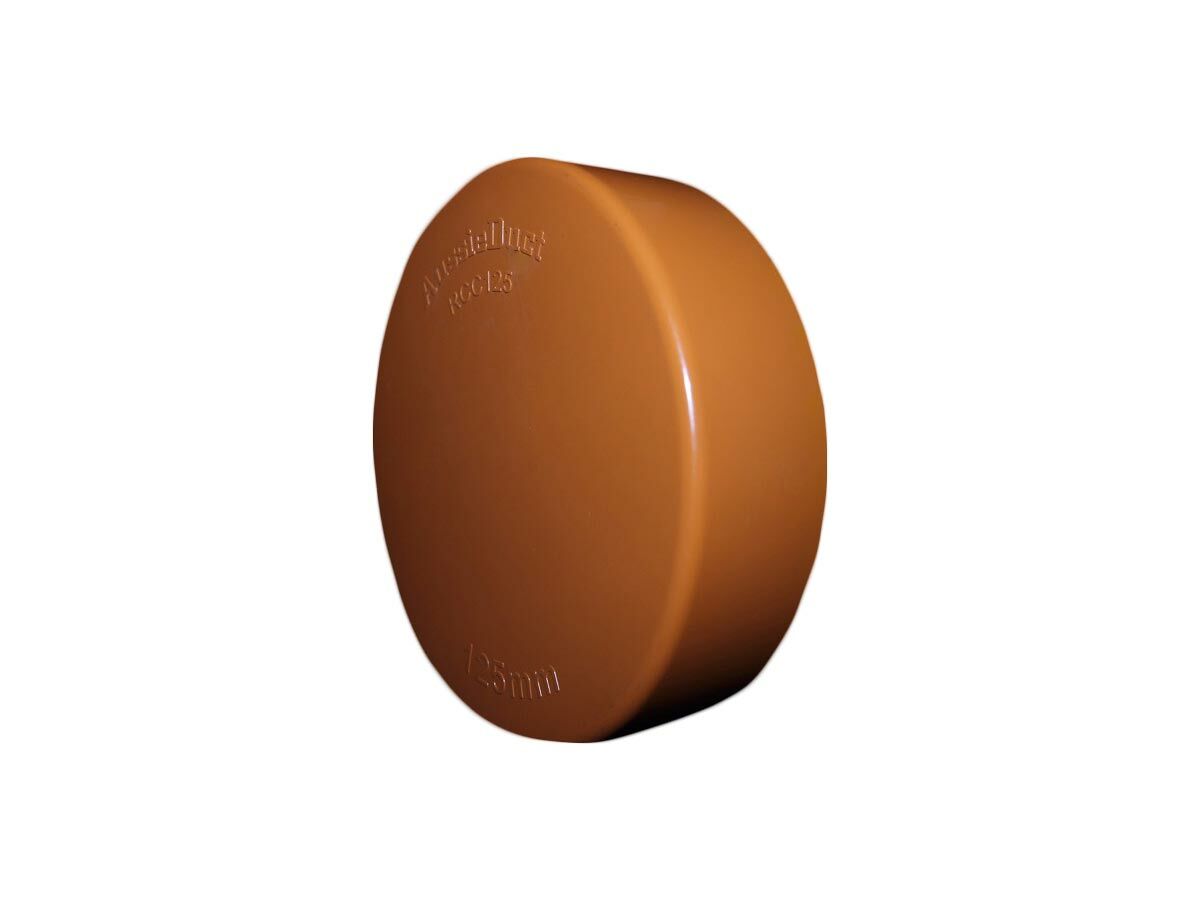 reece Conduit End Cap 125mm Orange