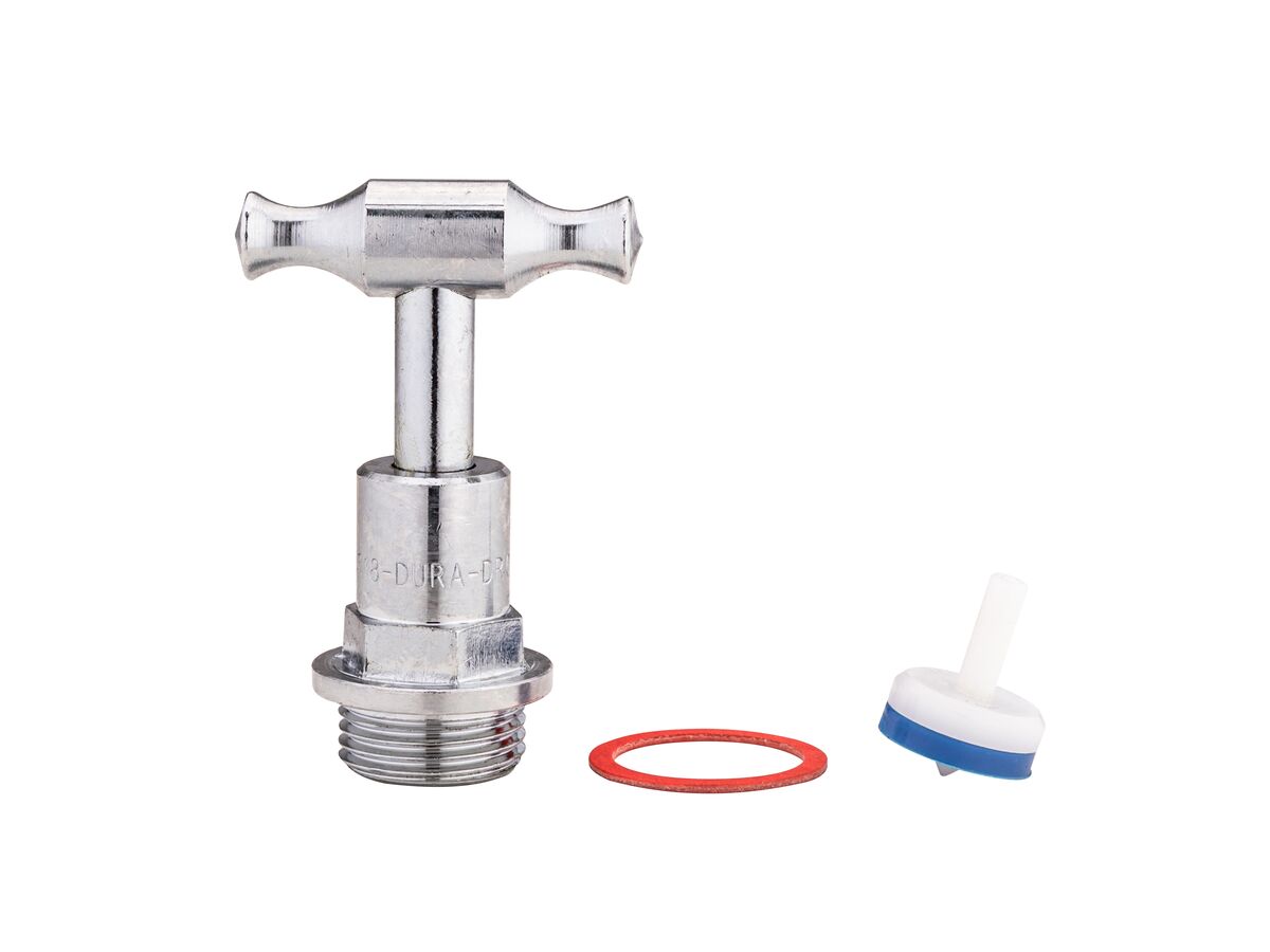 reece Dura T-Head Top Chrome (O-Ring) 15mm Lead Free