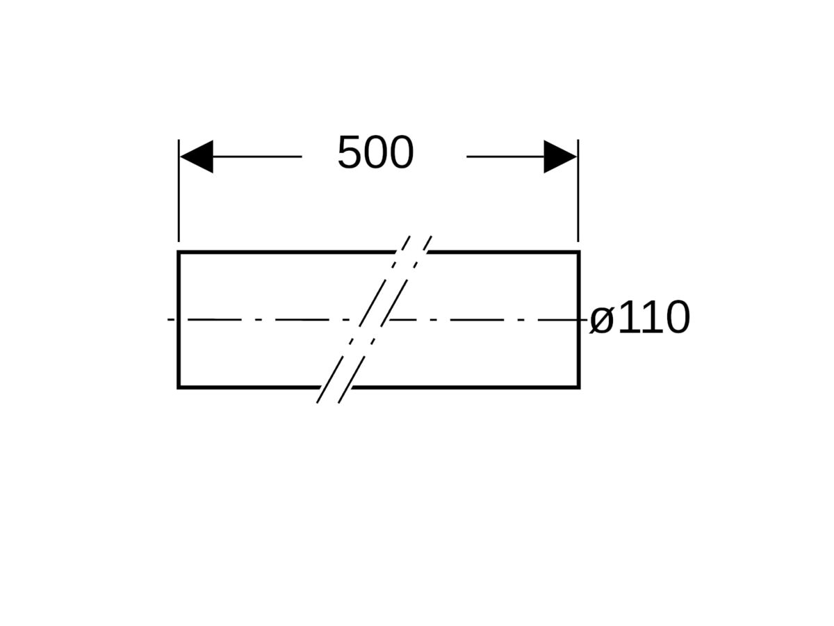 Reece Geberit HDPE Pipe 110mm X 5mtr