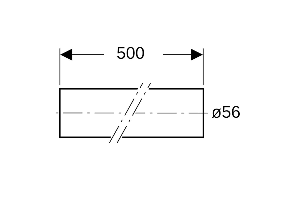 Reece Geberit HDPE Pipe 56mm X 5mtr