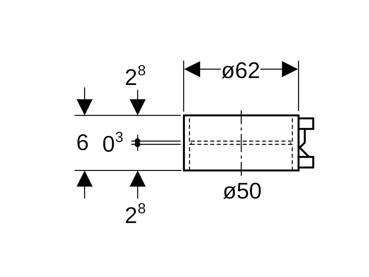 Reece Geberit Sleeve Coupling Electroweld 50mm