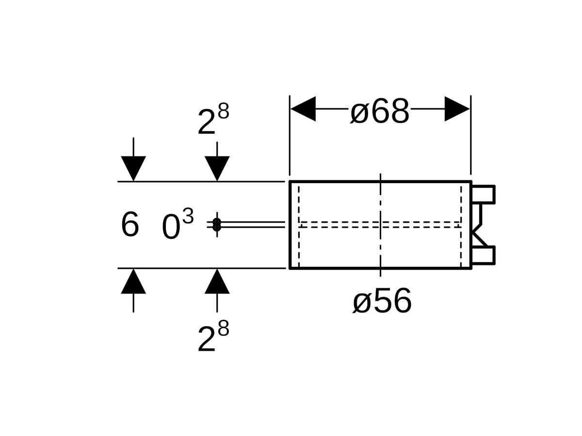 Reece Geberit Sleeve Coupling Electroweld 56mm