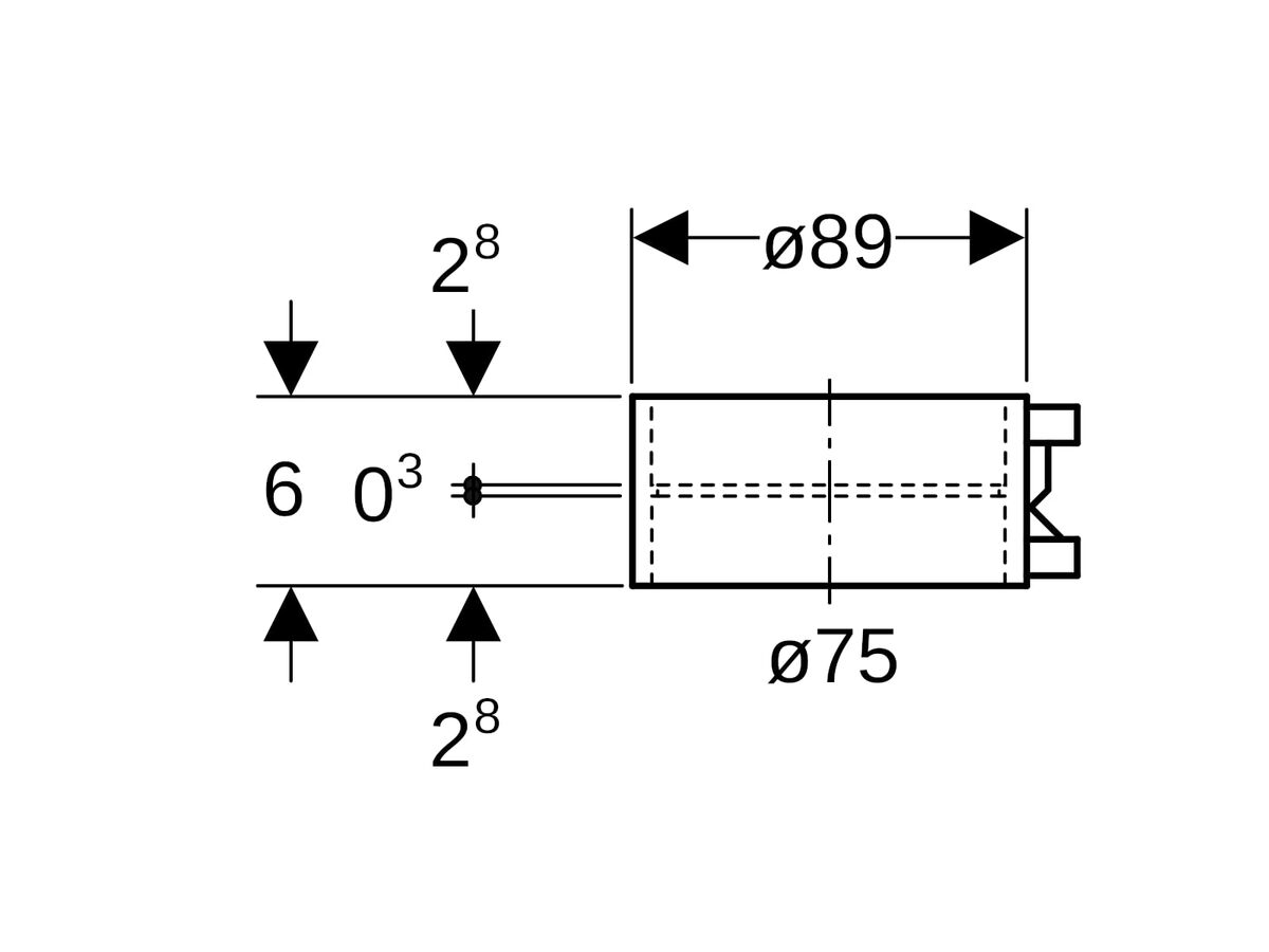 Reece Geberit Sleeve Coupling Electroweld 75mm