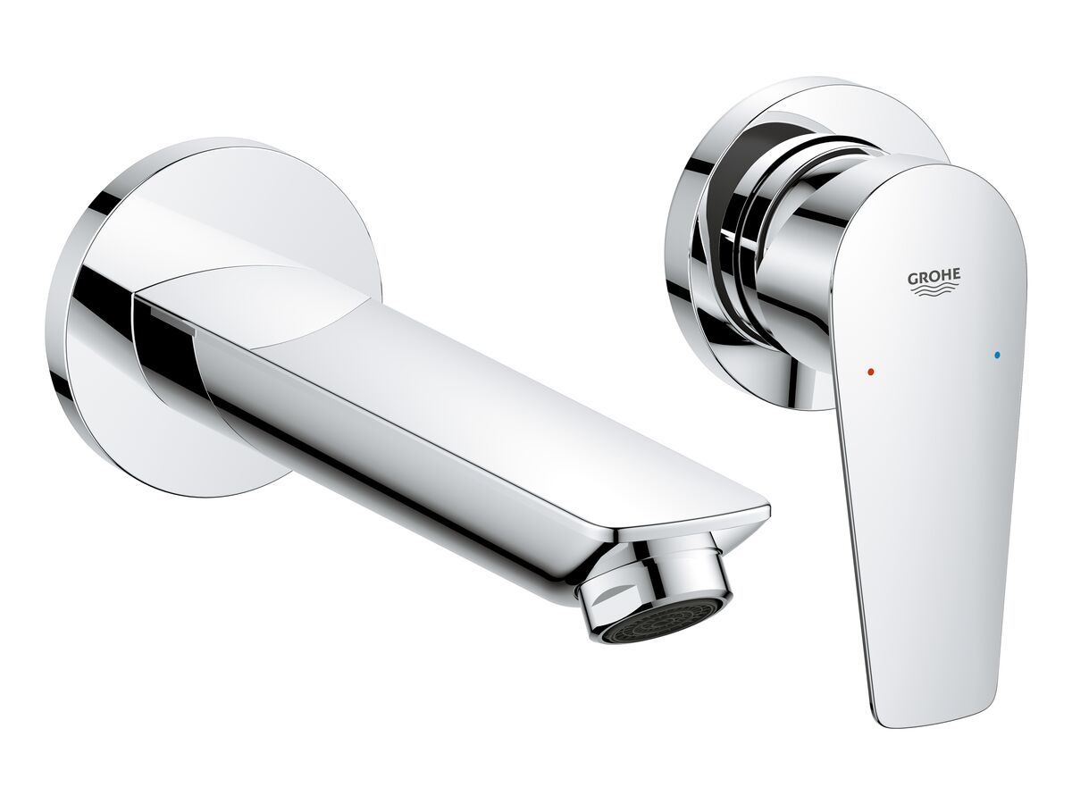 reece GROHE Bauedge New Wall Bath Mixer Kit Chrome
