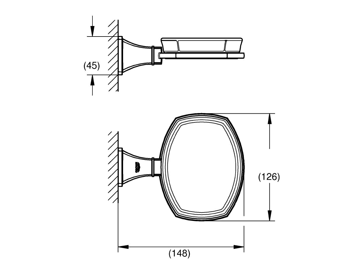 Reece GROHE Grandera Ceramic Soap Dish