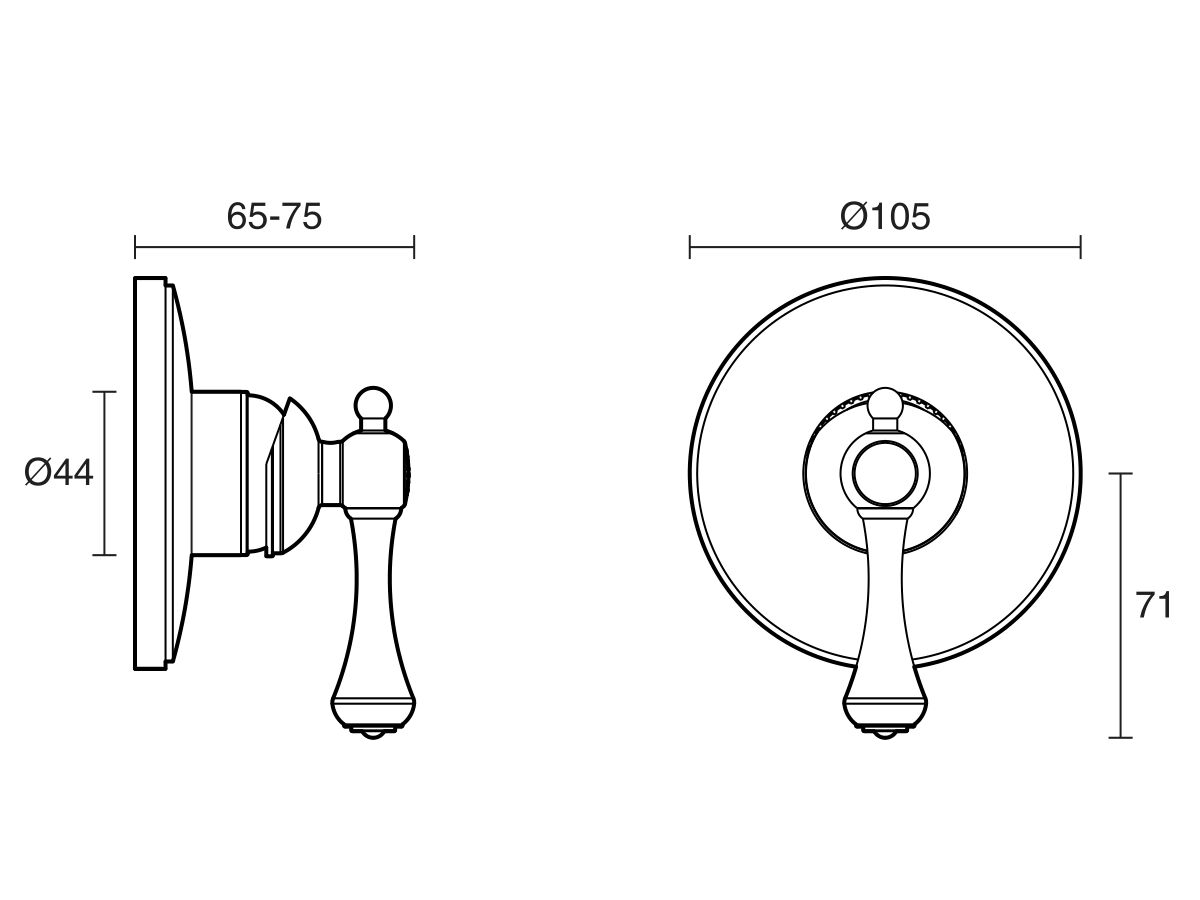 Reece Kado Era Shower Mixer Chrome