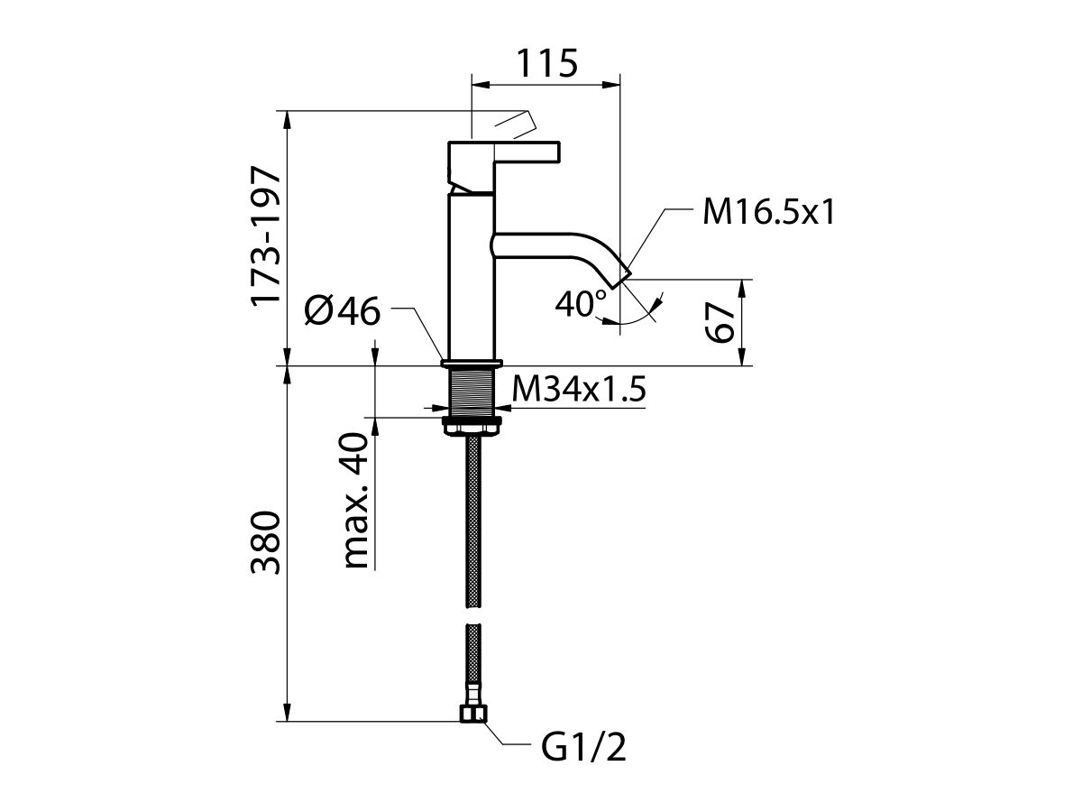 Reece LAUFEN Kartell Basin Mixer Chrome (4 Star)