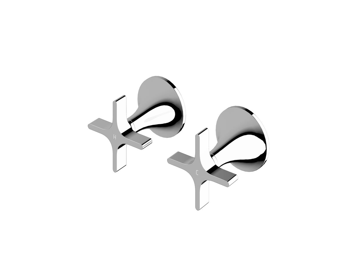 reece Milli Oria Cross Wall Top Assembly Chrome