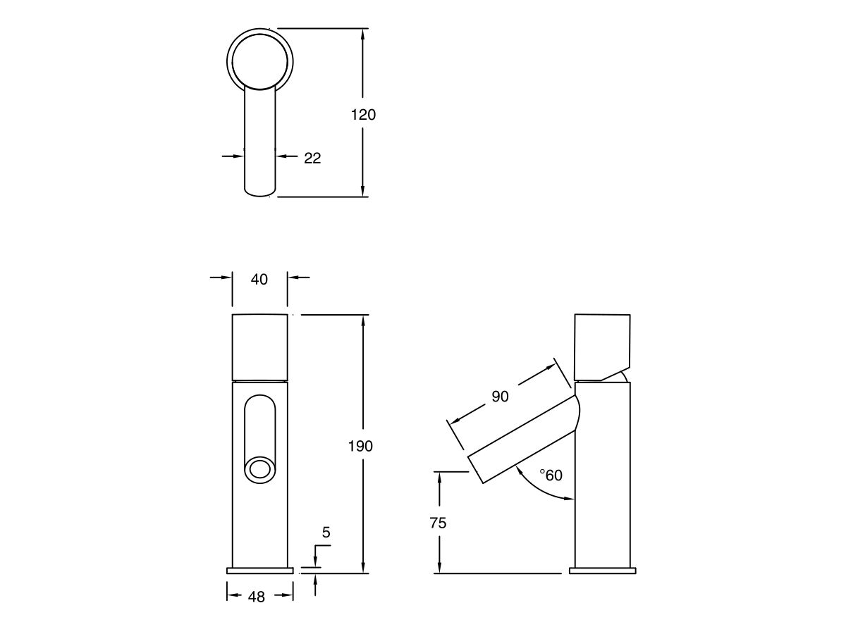 Reece Milli Pure Basin Mixer Tap Chrome (6 Star)