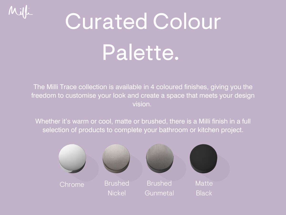 Reece Milli Trace Bath Outlet Matte Black
