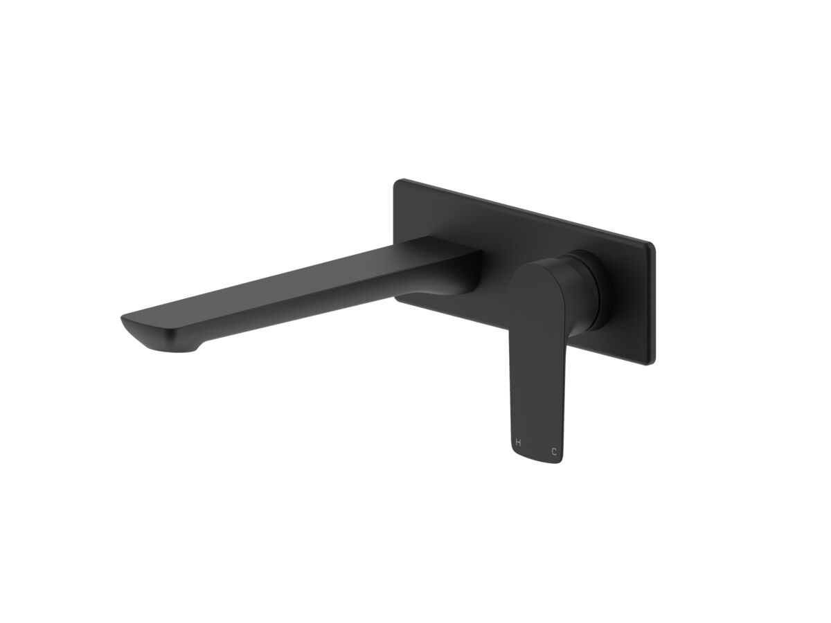 reece Milli Trace Wall Bath Mixer Set Matte Black