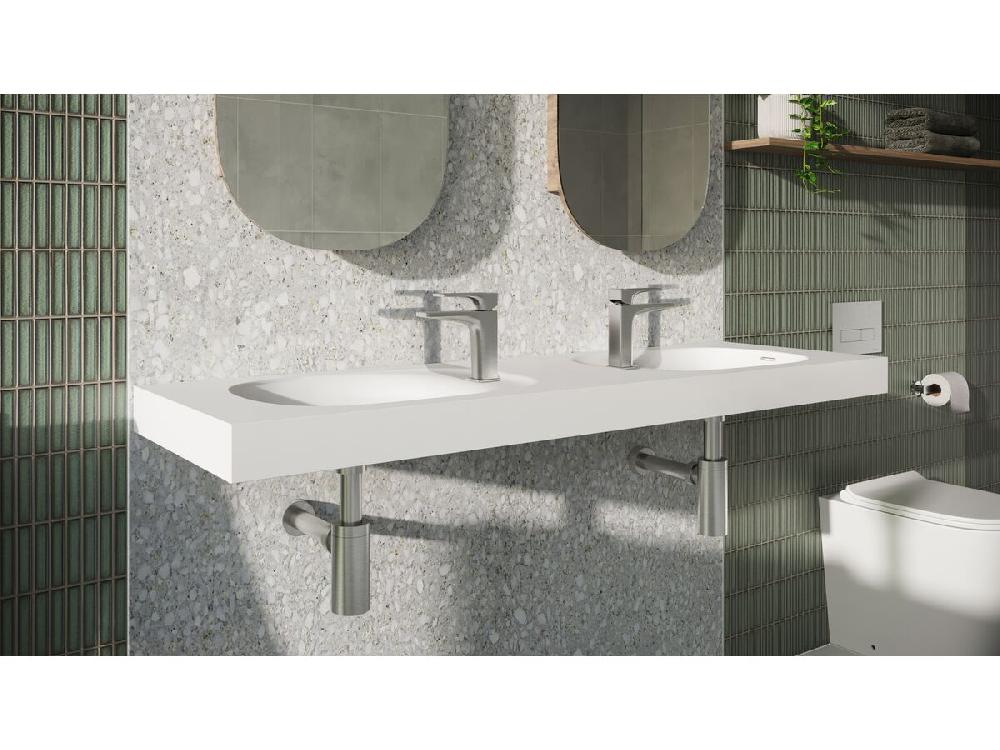 Reece Milli Zato Basin Mixer Brushed Nickel (5 Star)