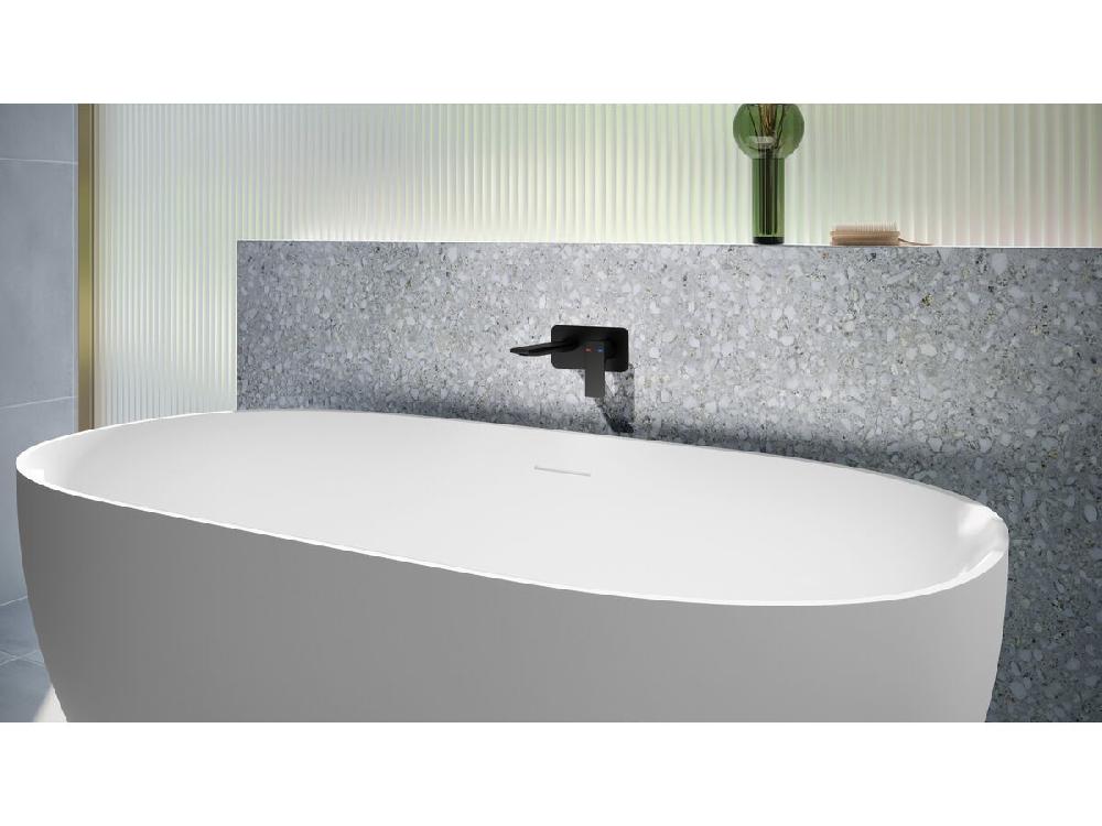 Reece Milli Zato Bath Wall Mixer Set Matte Black