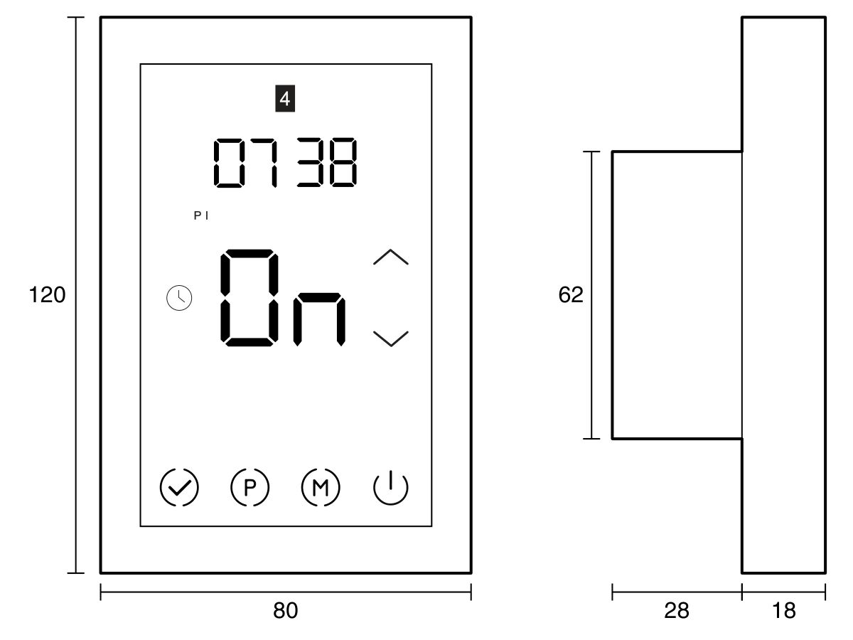 Reece Mizu Drift Heated Towel Rail Controller