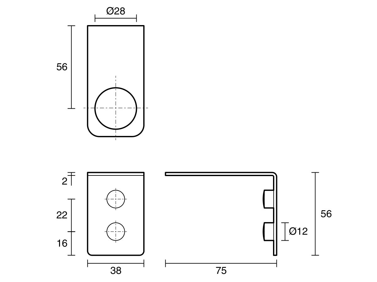 Reece Mizu Drift Soap Bottle Holder Matte Black