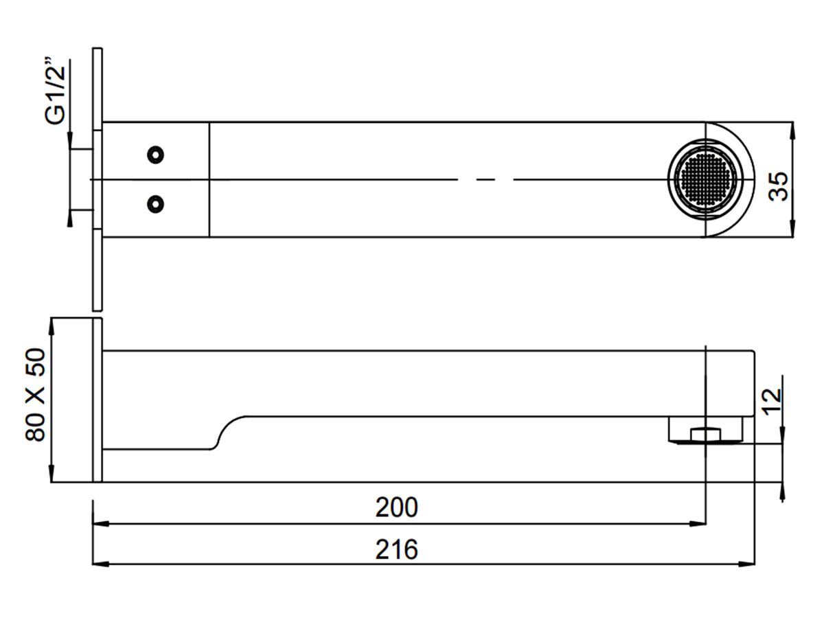 Reece Mizu Soothe Basin Outlet 200mm Chrome (4 Star)