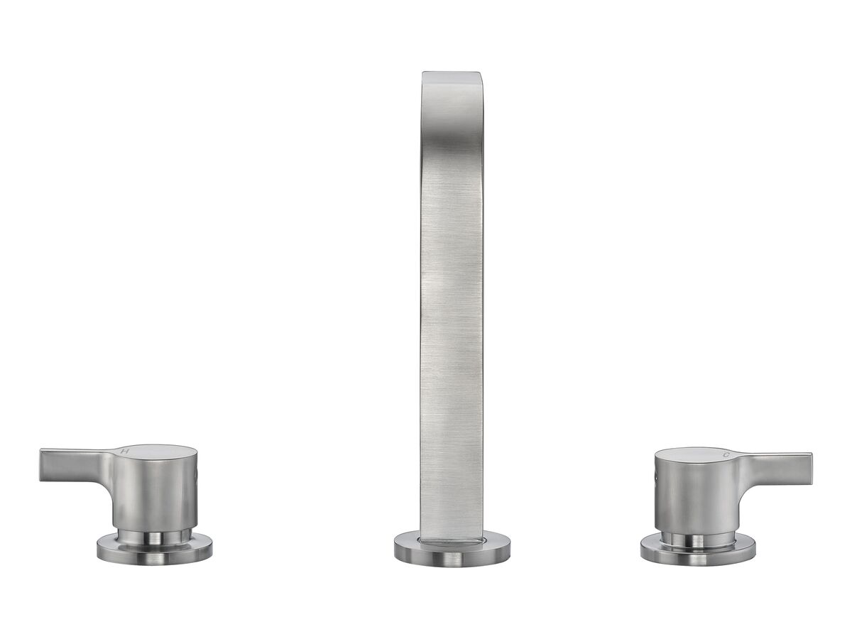 Reece Mizu Stream Hob Bath / Spa Set Brushed Nickel