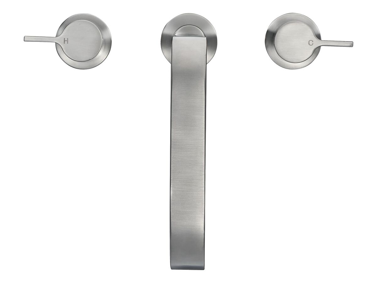 Reece Mizu Stream Hob Bath / Spa Set Brushed Nickel
