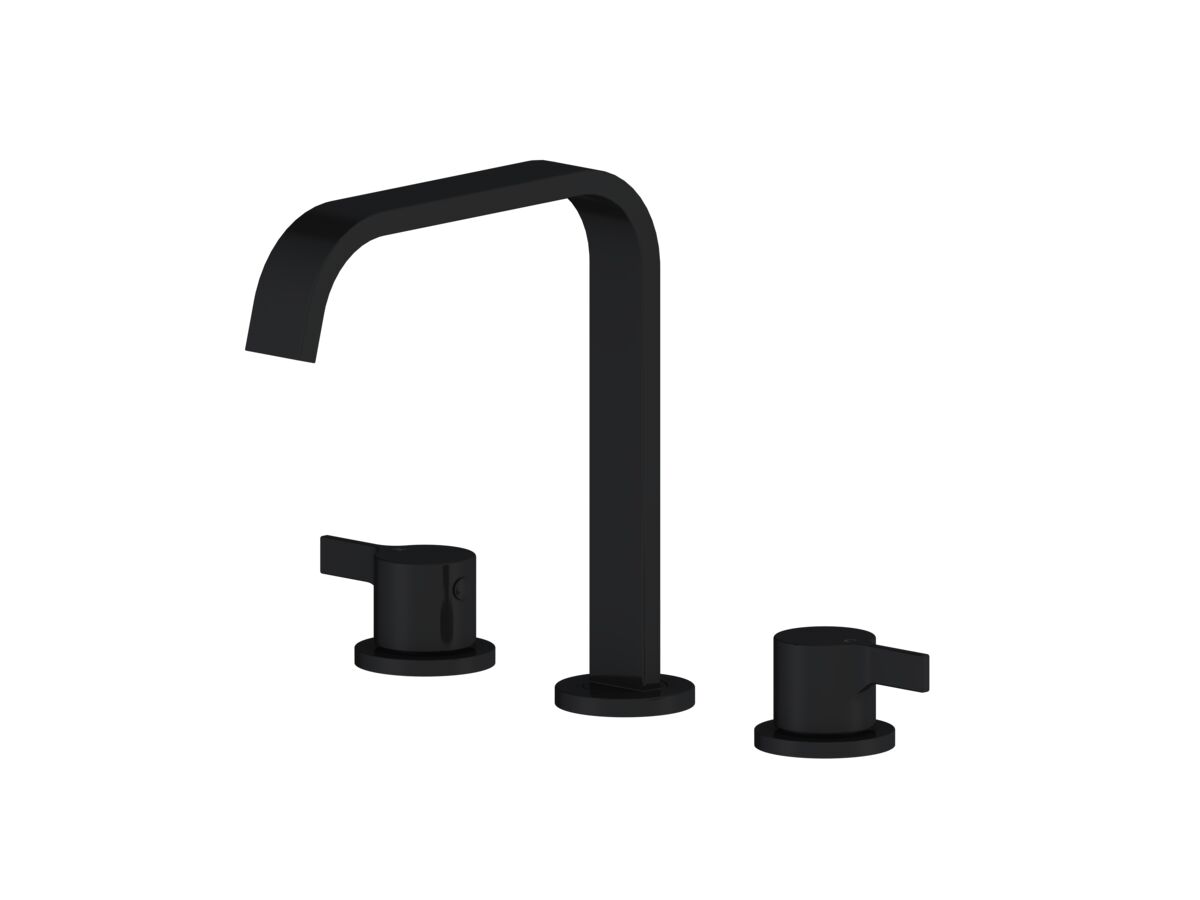 reece Mizu Stream Hob Bath / Spa Set Matte Black