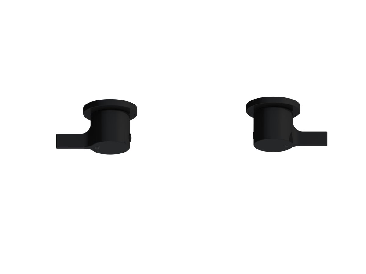 Reece Mizu Stream Wall Top Assemblies Matte Black